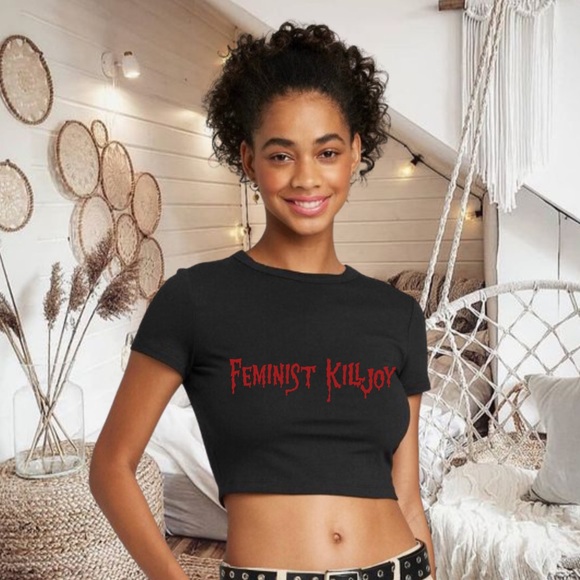 Feminist Killjoy Crop Top - Picture 2 of 5